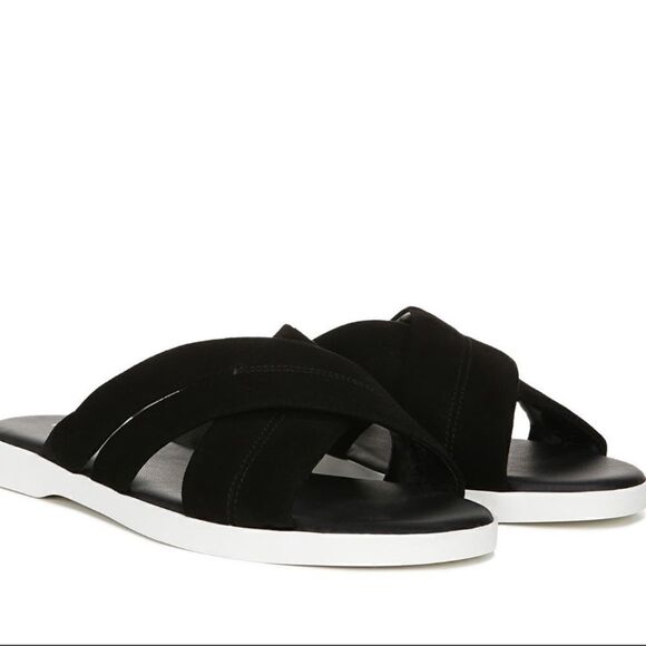 Via Spiga Criss Cross Slide Sandals - Picture 2 of 12